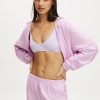 Departure Lounge Crop Hoodie