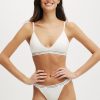 Branded Cotton Cross Over Bralette